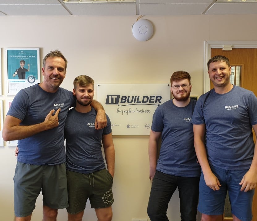 ITbuilders in their new T-Shirts