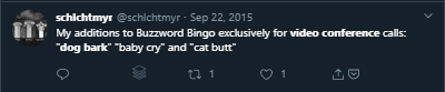 Amusing twitter remark