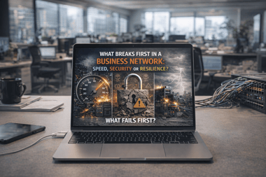 What Breaks First in a Business Network: Speed, Security or Resilience?
