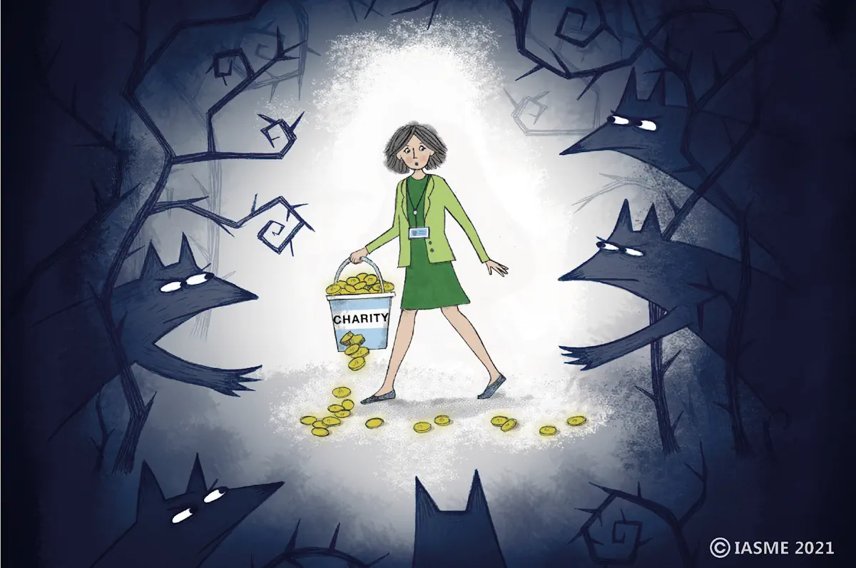 Cyber security awareness poster for Charities