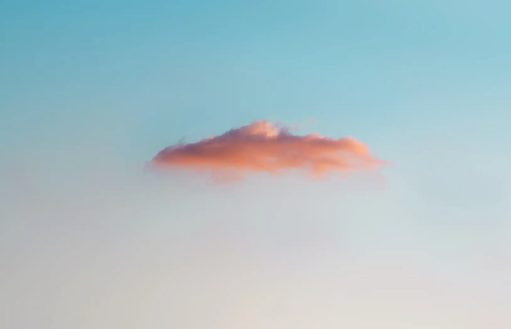 Sky scene with red coloured cloud